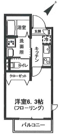 サンヒルズ旗の台の物件間取画像